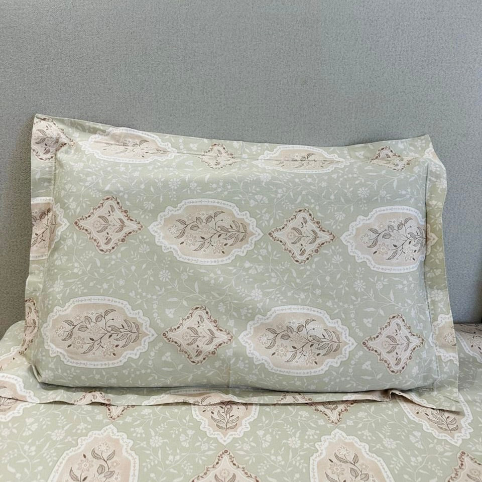 300 TC Pure Cotton Bedsheet | Sea Green Color | | 108 x 108 | King Size