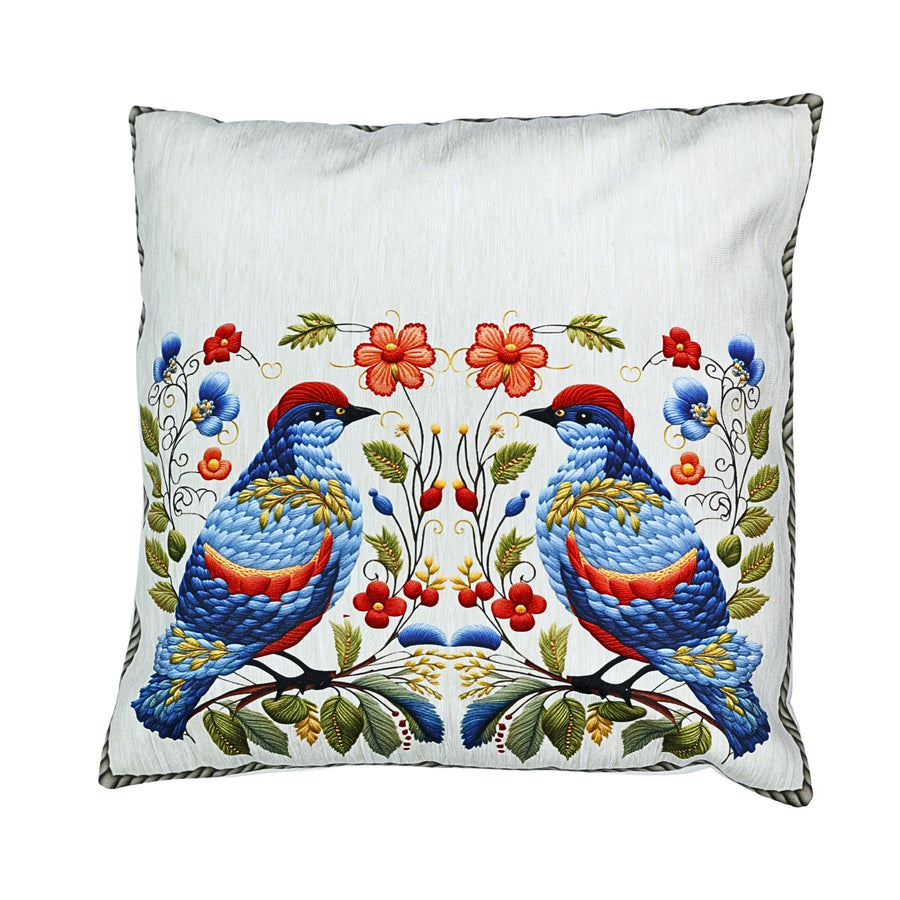 Abstract Bird Pattern Cushion Cover| 16" x 16" |( 40cm x 40cm )