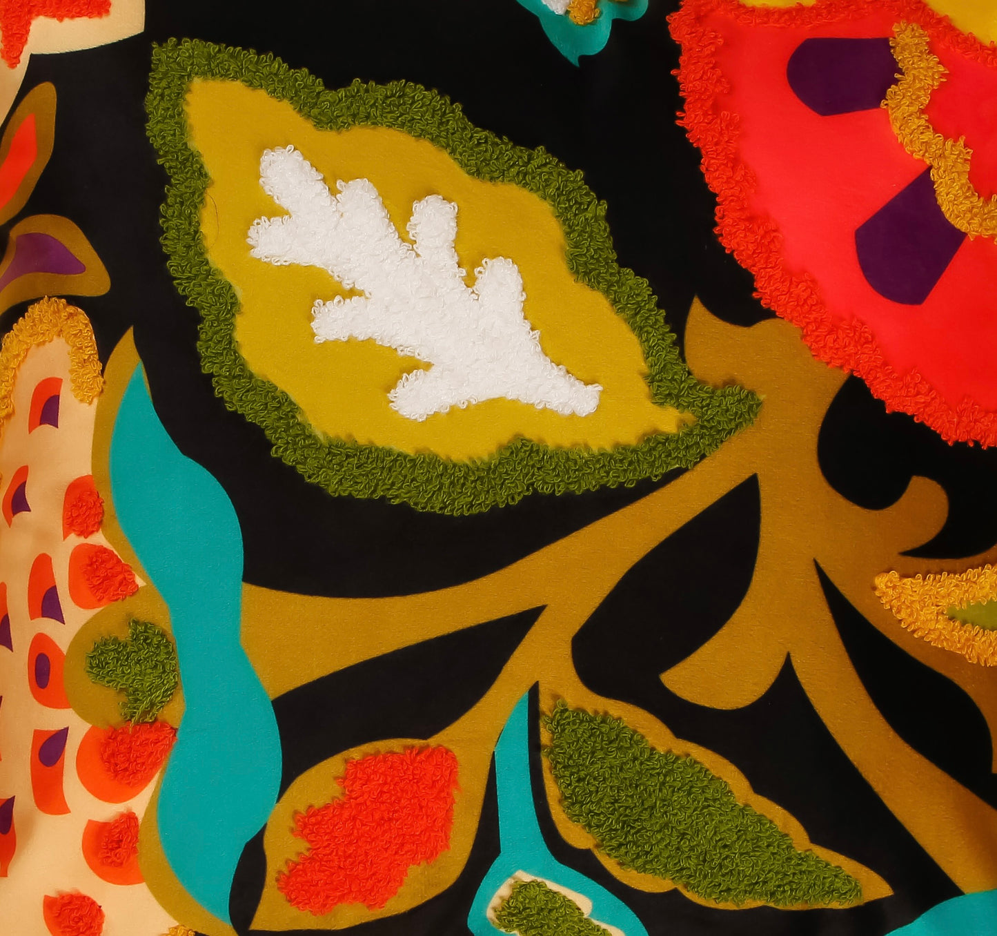 TrueIndia Black Abstract Floral and Leafy Pattern Cushion Covers without Filler | 16”x16” |