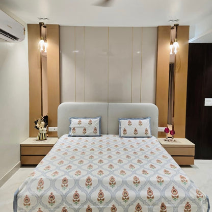 Pure Cotton Bedsheet | 210 TC |