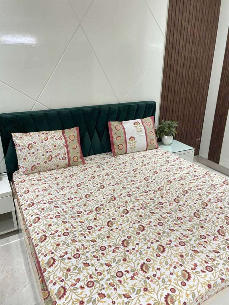 Pure Cotton Bedsheet | 210 TC |