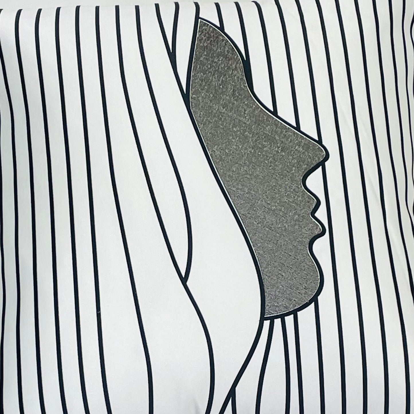 TrueIndia White Abstract Cushion Covers without Filler | 16”x16” |