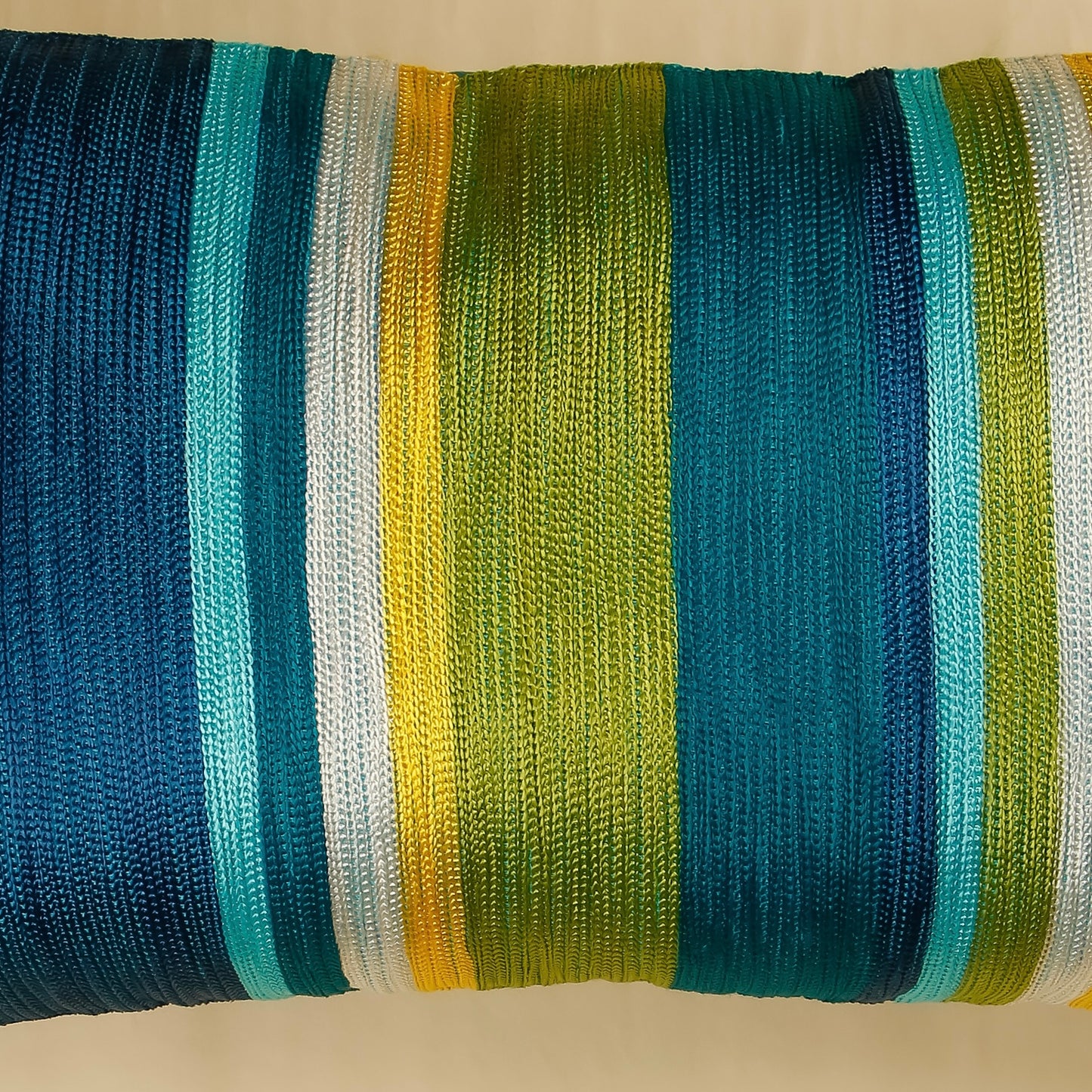 TrueIndia Multicolor Stripes Abstract Pattern Cushion Covers without Filler | 12”x18” |