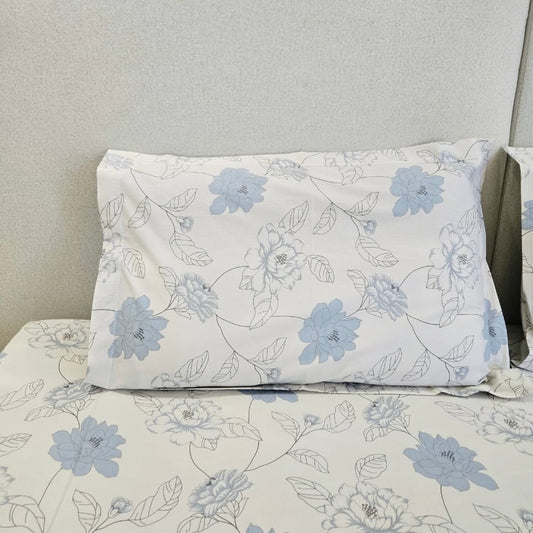 300 TC Pure Cotton Bedsheet | Floral Pattern| | 108 x 108 | King Size