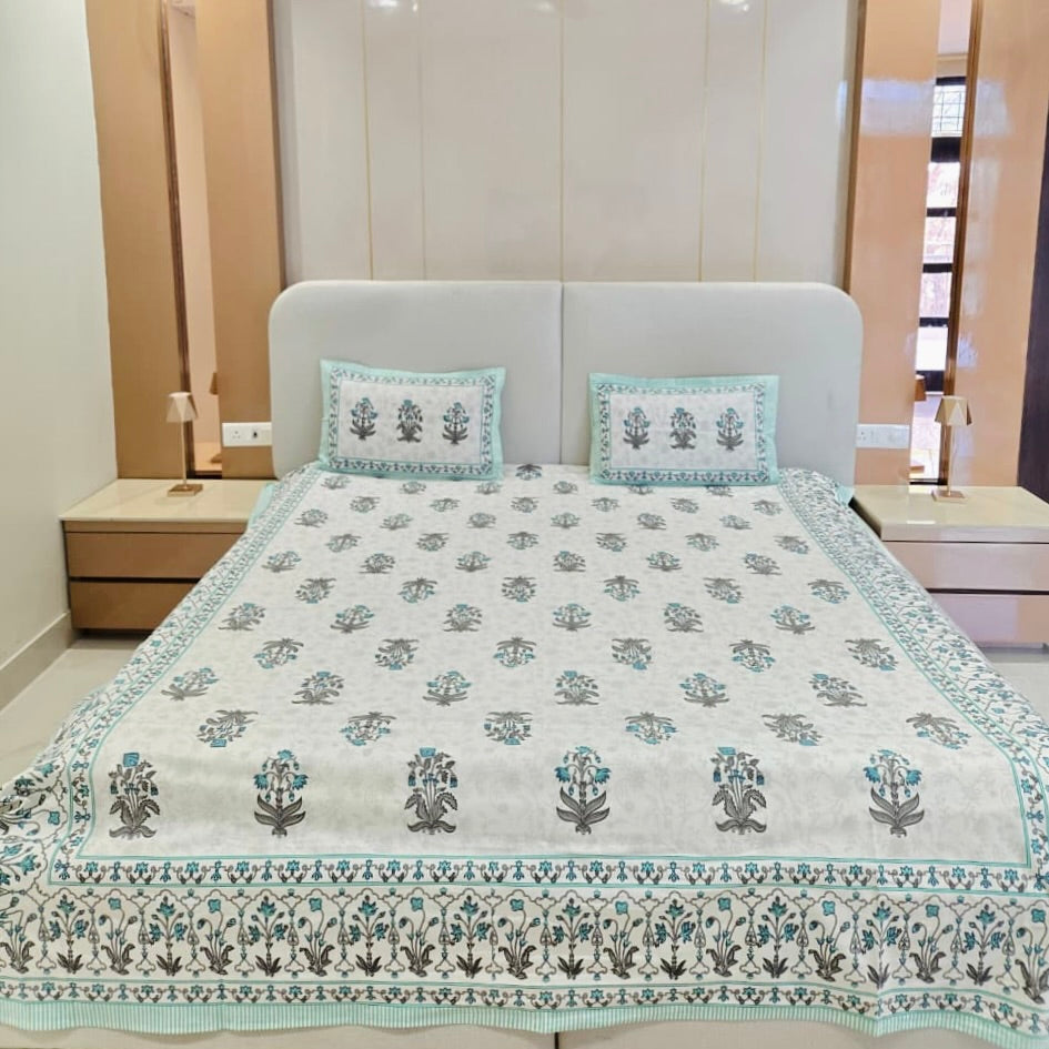 Pure Cotton Bedsheet | 210 TC |