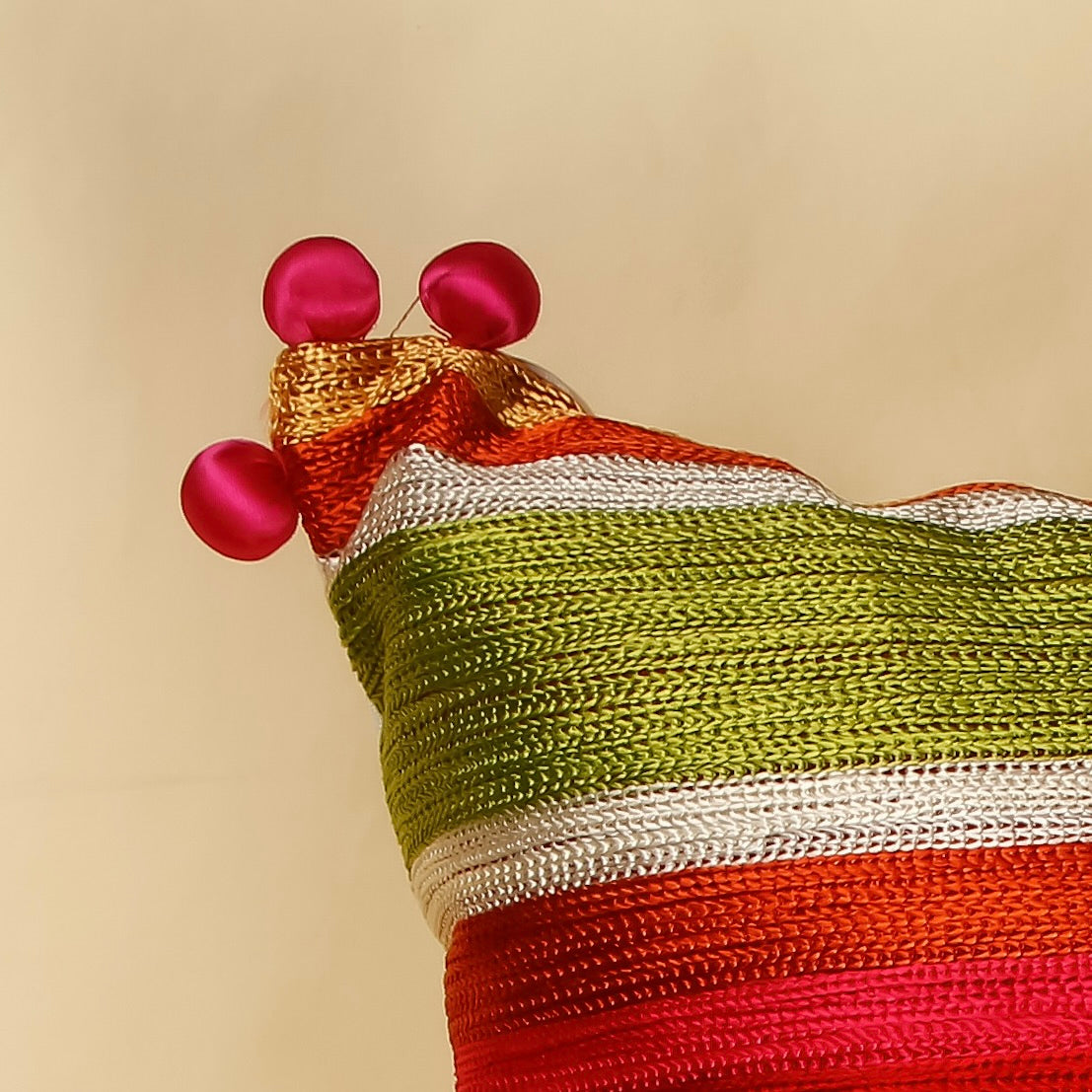 TrueIndia Black Abstract Pattern Cushion Covers without Filler | 16”x16” |