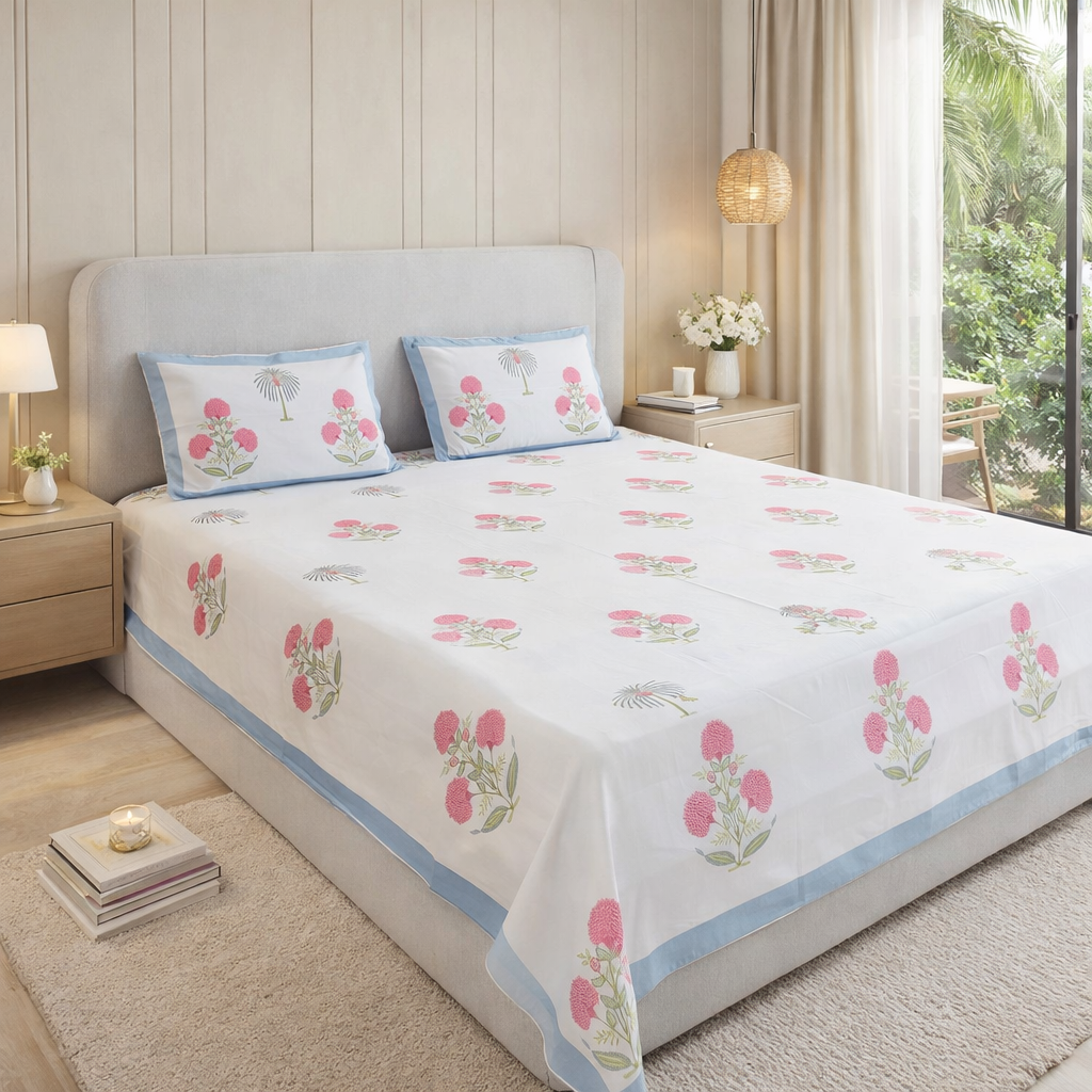 Pure Cotton Bedsheet | 210 TC |