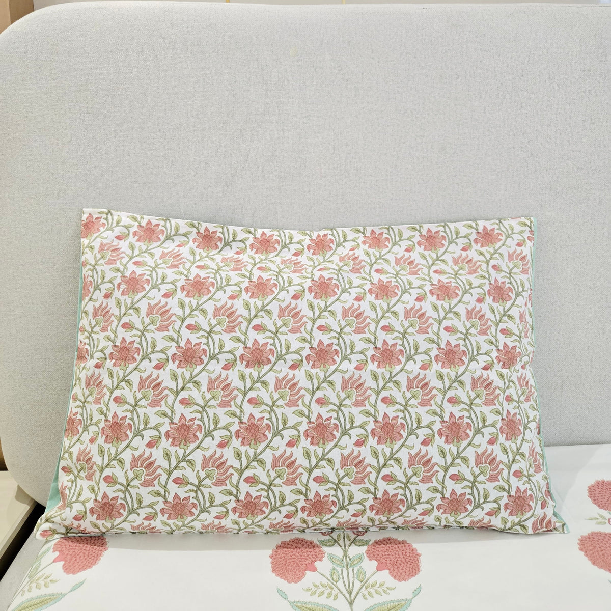 Marigold Bloom Bedsheet- Red