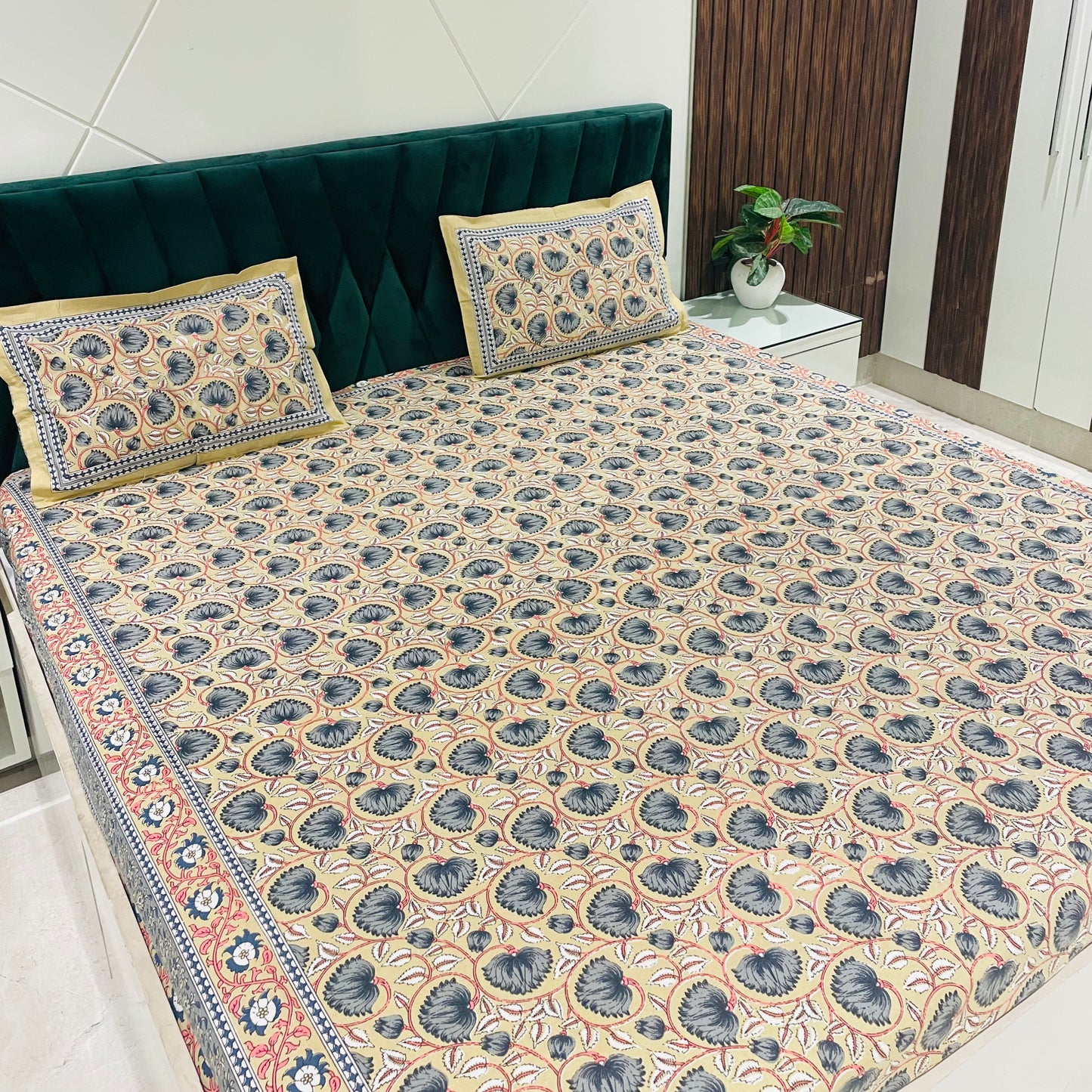 Pure Cotton Bedsheet  | 210 TC |