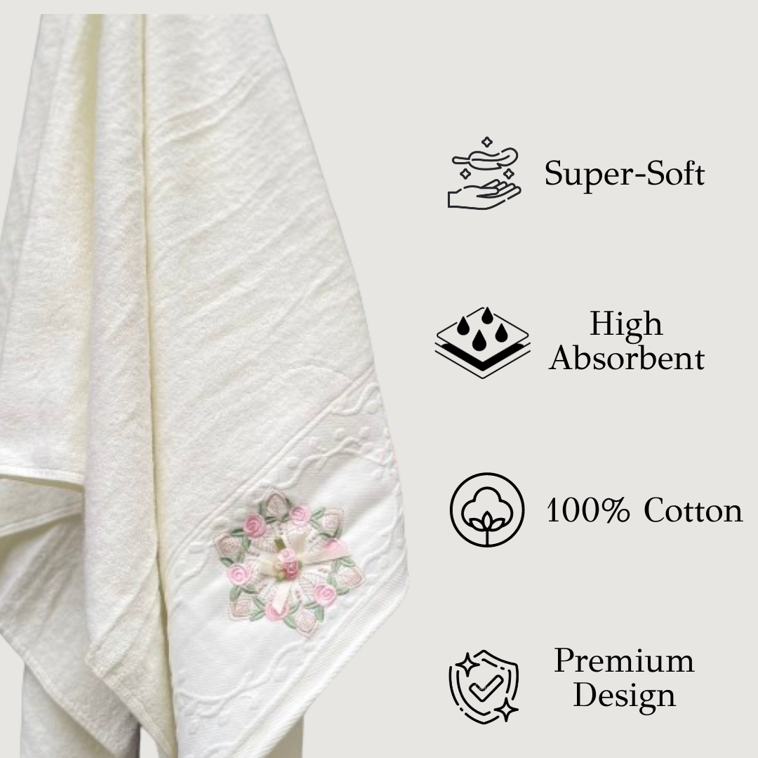 TrueIndia Cotton Luxury Towel | 500 GSM | Super Soft