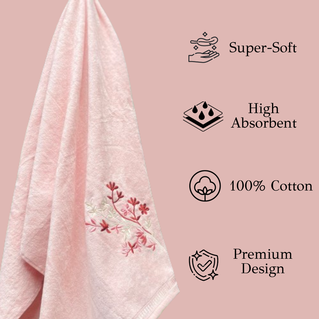 TrueIndia Cotton Luxury Towel | 460 GSM | Super Soft