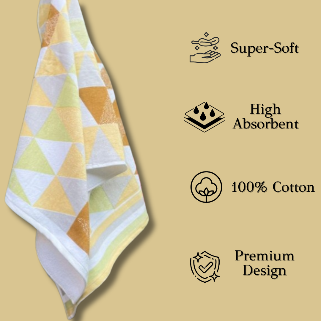 TrueIndia Cotton Luxury Towel | 500 GSM | Super Soft
