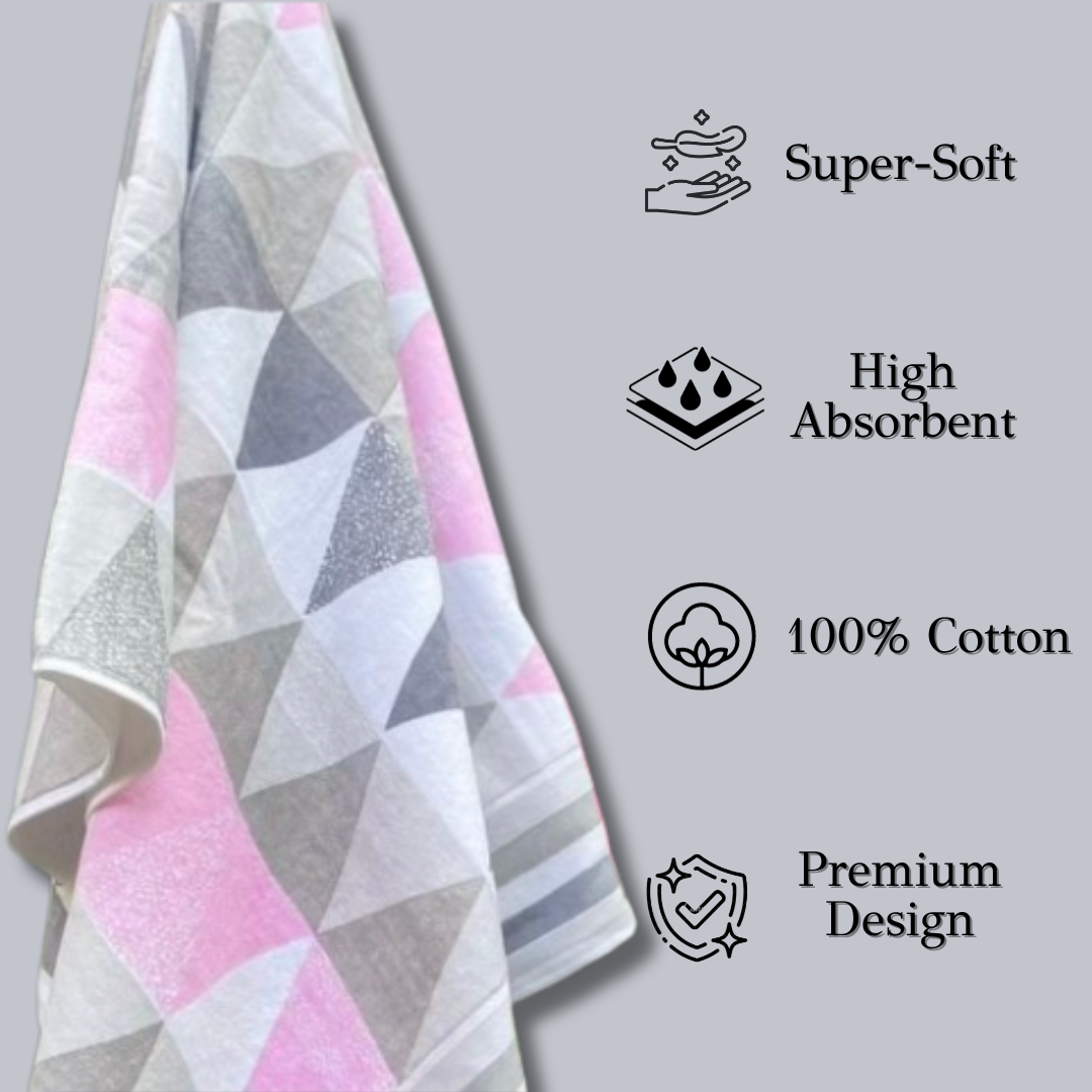 TrueIndia Cotton Luxury Towel | 500 GSM | Super Soft