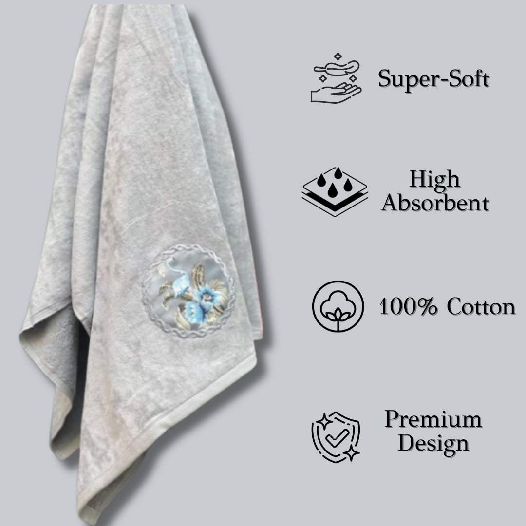 TrueIndia Cotton Luxury Towel | 460 GSM | Super Soft