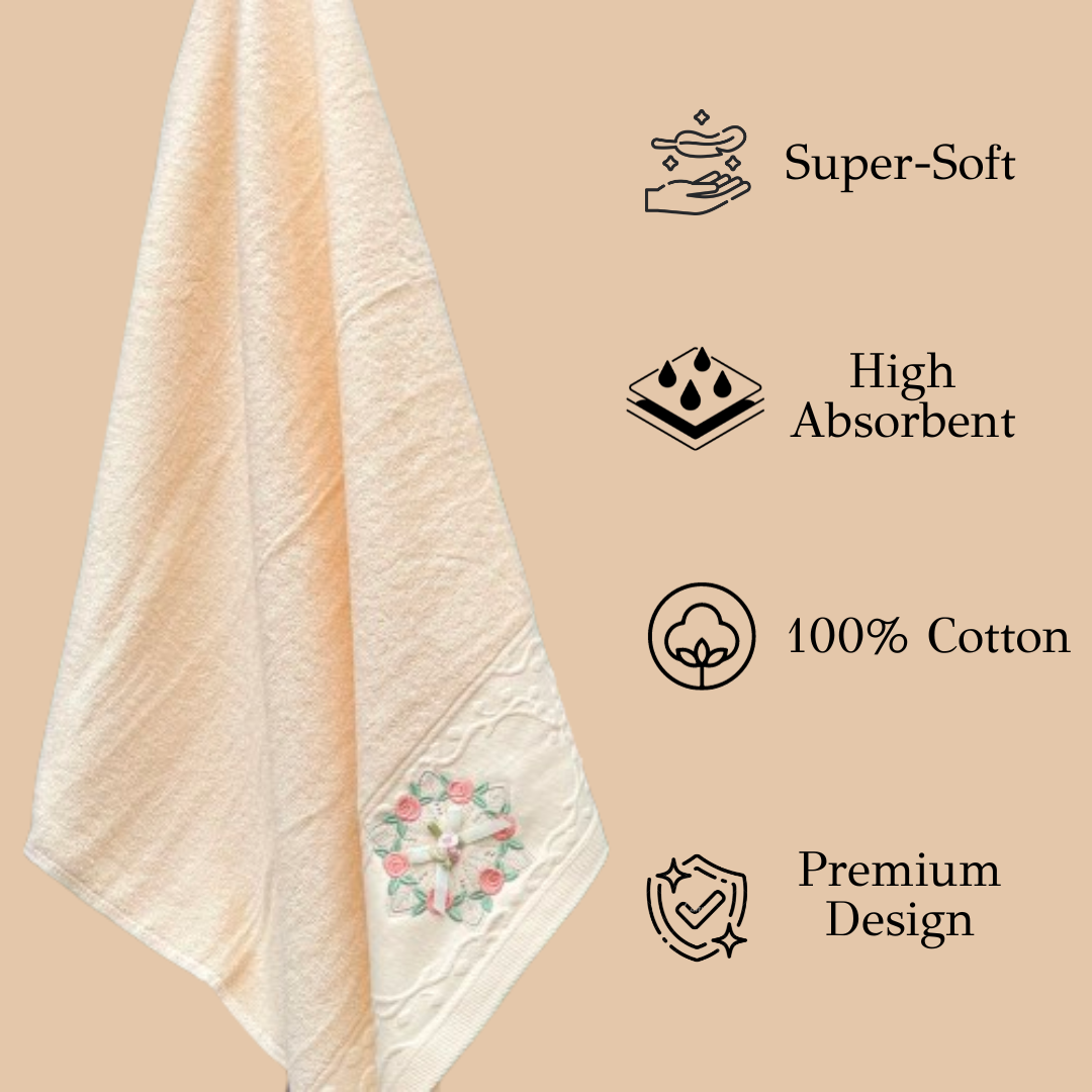 TrueIndia Cotton Luxury Towel | 500 GSM | Super Soft