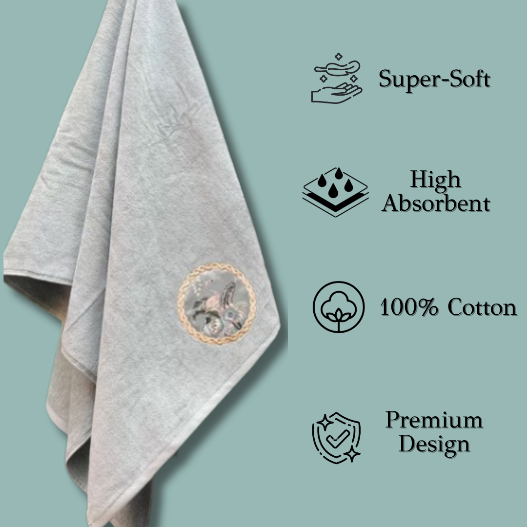 TrueIndia Cotton Luxury Towel | 460 GSM | Super Soft