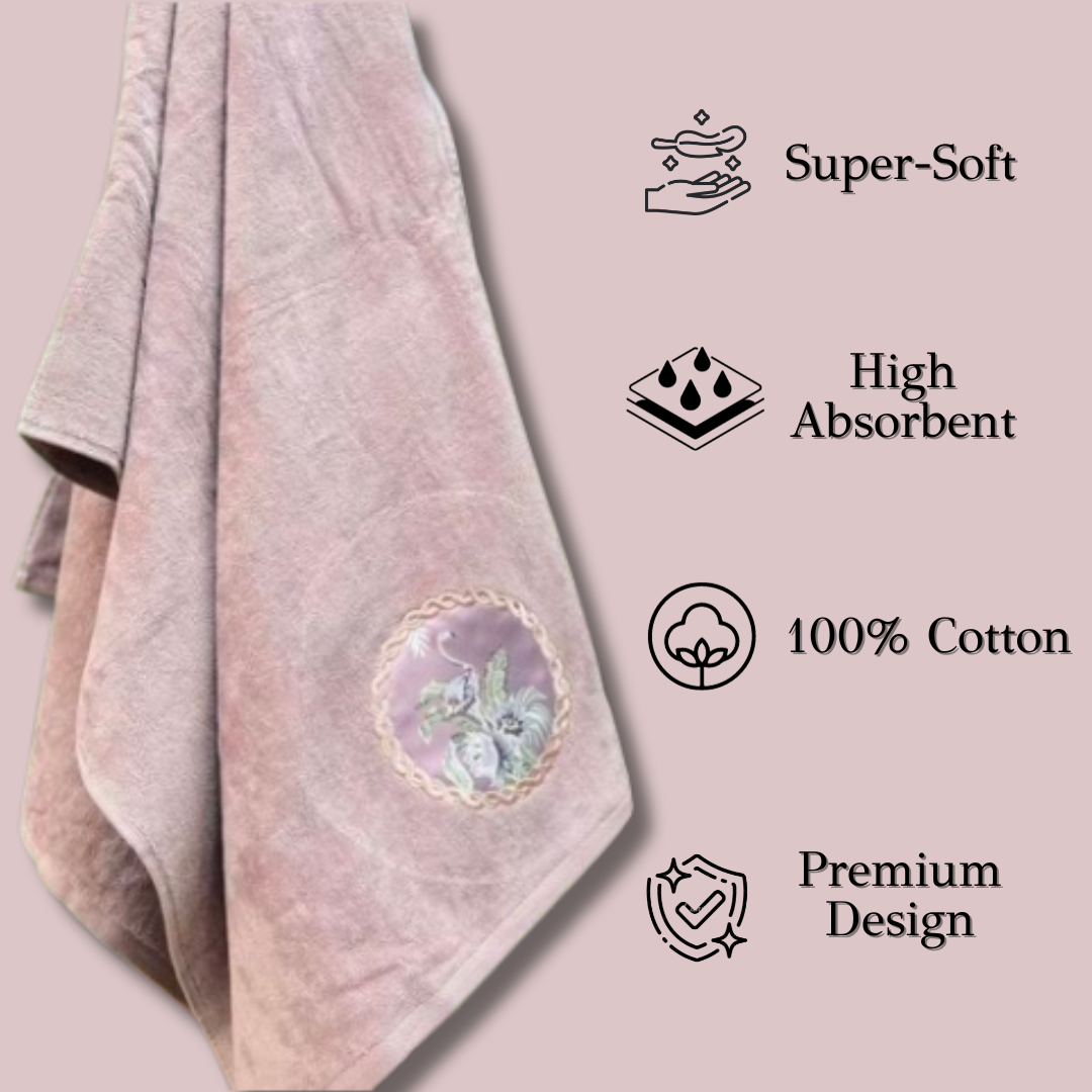 TrueIndia Cotton Luxury Towel | 460 GSM | Super Soft