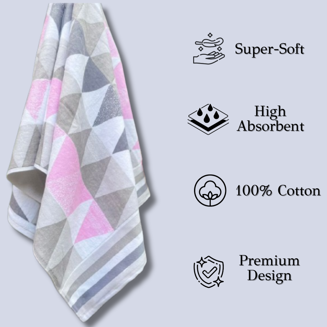 TrueIndia Cotton Luxury Towel | 500 GSM | Super Soft